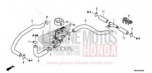 VALVE COMMANDE INJECTION D'AIR VFR1200XJ de 2018